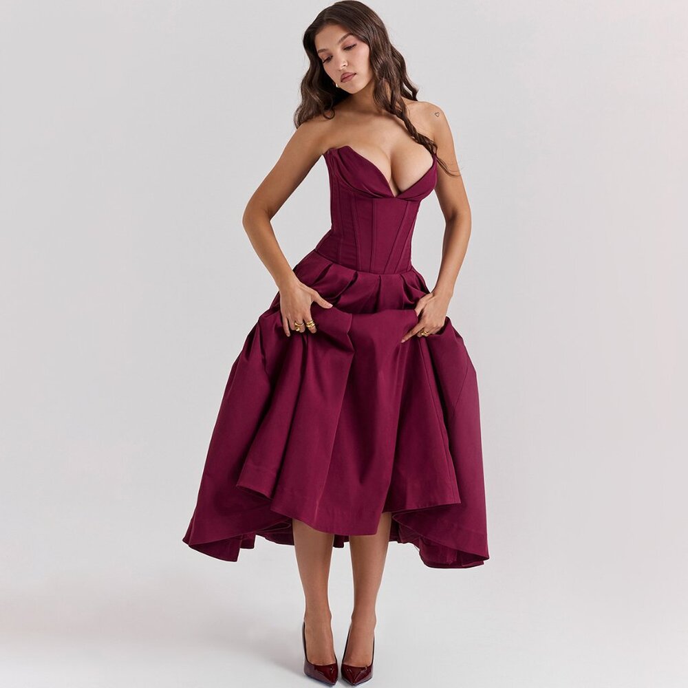 Sexy off-shoulder backless bodycon dress